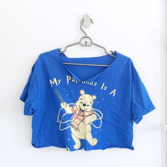 VINTAGE Disney/Harry Potter Crop Tee - Picture 1 of 3